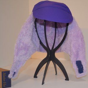 Homemade Musher Hat Purple Waterproof Nylon Upper Shell Fleece Inner Shell OS